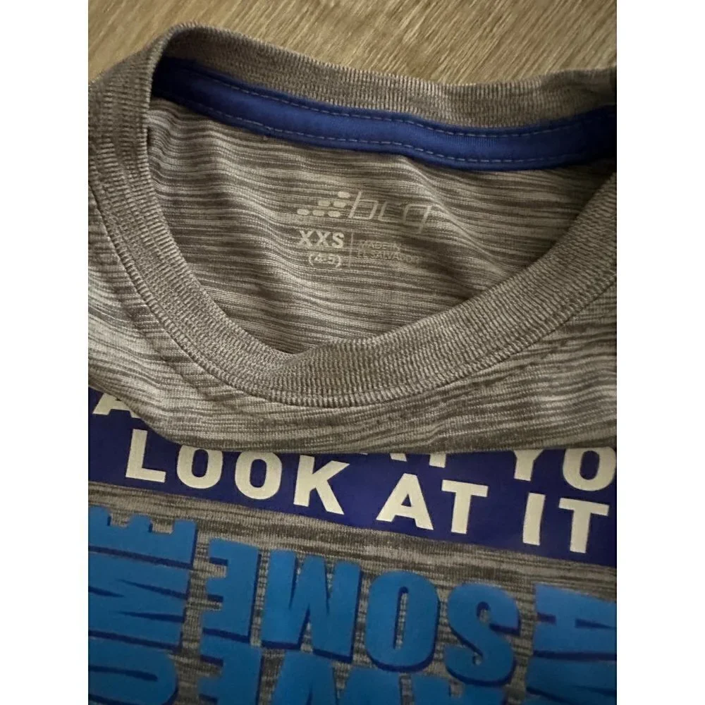 BCG Blue and Gray I Am Awesome Play Outfit Size XXS